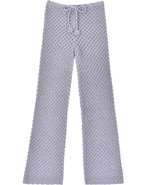 My Mum Made It Daisychain Knit Pants - Blue