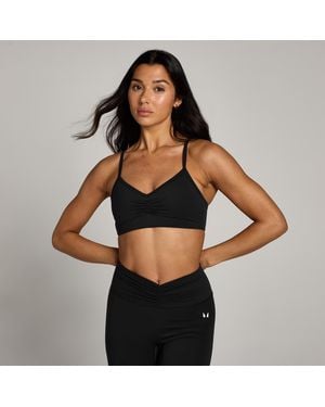 Mp Teo Ruched Front Sports Bra - Black