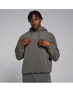 Mp Forro Polar Con Cuello Alto Para Hombre De - Gris