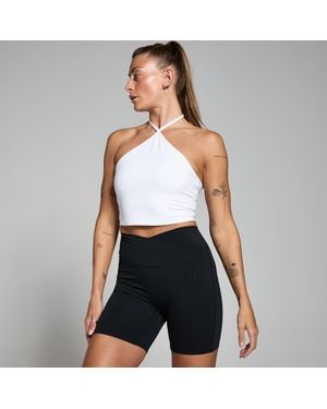 Mp Canotta Con Scollo All'Americana Teo Da Donna - Bianco