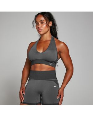 Mp Two Toned Seamless Sports Bra - Grey