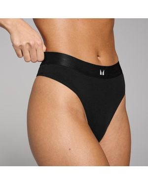 Mp 'Mid Rise Thong (3 Pack) - Black