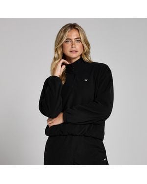 Mp Funnel Neck 1/4 Zip Fleece - Black