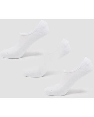 Mp Unisex Invisible Socks (3 Pack) - White