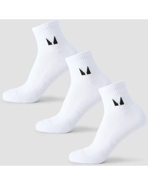 Mp Ankle Socks (3 Pack) - White