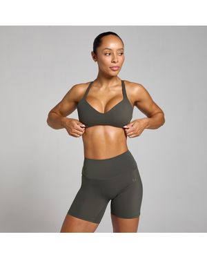 Mp Teo Twist Back Sports Bra - Grey