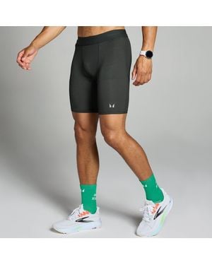 Mp Velocity Contrast Ribbed Baselayer Shorts - Green