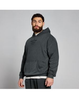 Mp Origin Washed Graphic Hoodie - Grey