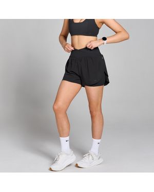 Mp Pantalón Corto De Correr Plisado Velocity Para Mujer De - Negro