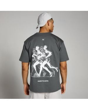 Mp Camiseta Para Correr Con Estaado Gráfico Velocity Ultra De - Gris