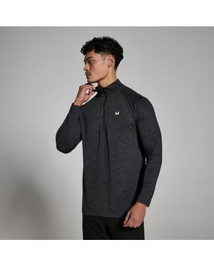 Mp Camiseta Performance Con Cremallera De 1/4 Para Hombre De - Negro