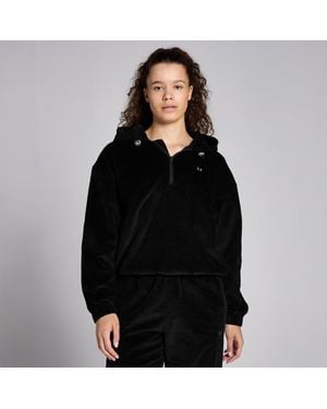 Mp Corduroy 1/4 Zip Hoodie - Black