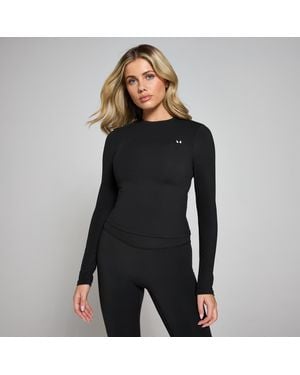 Mp Teo Good Body Fit Long Sleeve Top - Black