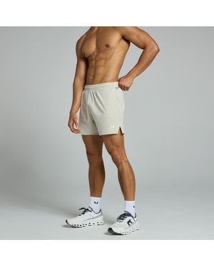 Mp Pantalón Corto Con Panel Y Tiro De 13 Cm Teo Para Hombre De - Gris