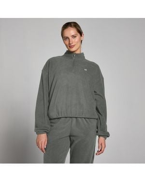 Mp Funnel Neck 1/4 Zip Fleece - Grey