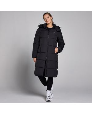 Mp Long Padded Puffer Jacket - Black