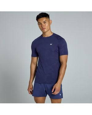 Mp Teo Muscle Fit Seamless T-Shirt - Blue