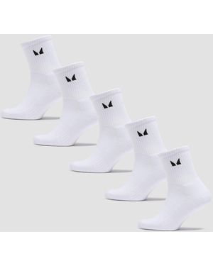 Mp Unisex Crew Socks (5 Pack) - White