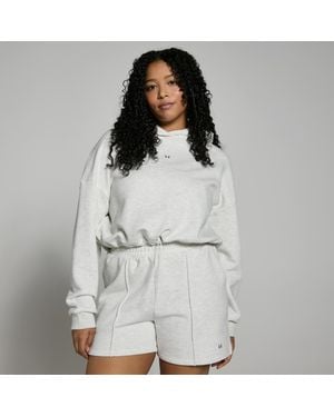 Mp Lifestyle Heavyweight Cropped Hoodie - Grey