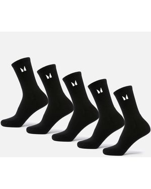 Mp Crew Socks (5 Pack) - Black