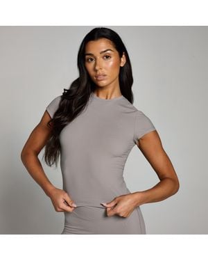 Mp Teo Body Fit Short Sleeve T-Shirt - Grey