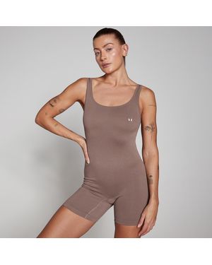 Mp Teo Rib Seamless Unitard - Brown
