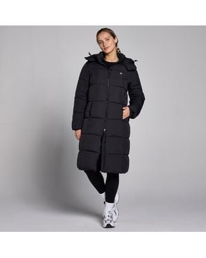 Mp Long Padded Puffer Jacket - Black