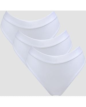 Mp Braguita De Bikini De Talle Medio Para Mujer De (Paquete De 3) - Azul