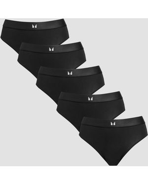 Mp Mid Rise Bikini Brief (5 Pack) - Black