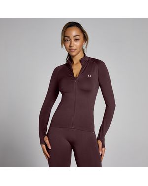 Mp Shape Seamless Zip Through Jacket - Purple