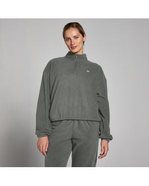 Mp Funnel Neck 1/4 Zip Fleece - Grey