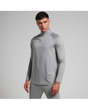 Mp Maglia Sportiva Con Cerniera 1/4 Da Uomo - Grigio