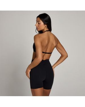 Mp Teo Halterneck Open Back Sports Bra - Black