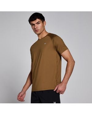 Mp Camiseta De Entrenamiento De Manga Corta Para Hombre De - Marrón