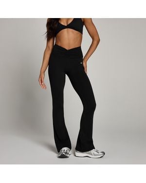 Mp Leggings Svasati Con Rouches Anteriori Teo Da Donna - Nero