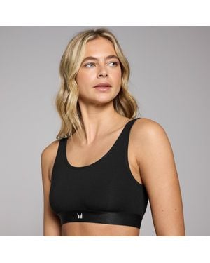 Mp Scooped Neck Bralette - Black