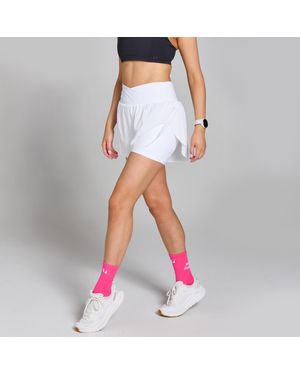 Mp Pantalón Corto De Correr Plisado Velocity Para Mujer De - Blanco