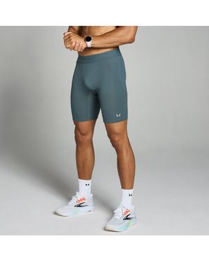 Mp Velocity Contrast Ribbed Baselayer Shorts - Blue