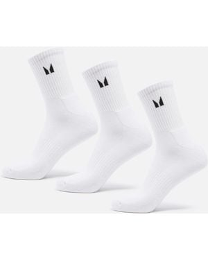 Mp Unisex Crew Socks (3 Pack) - White