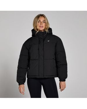 Mp Short Padded Puffer Jacket - Black