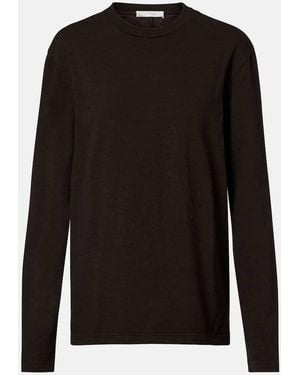 The Row Amia Cotton Jersey T-Shirt - Black