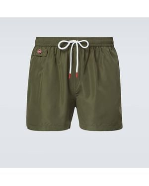 Kiton Logo Swim Trunks - Green