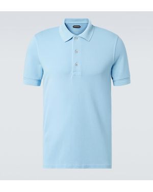 Tom Ford Jersey Polo Shirt - Blue