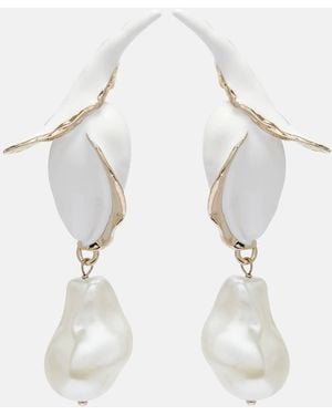 Erdem Pearl Drop Earrings - White