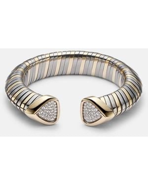 Marina B Trisola 18Kt Bracelet With Diamonds - Metallic