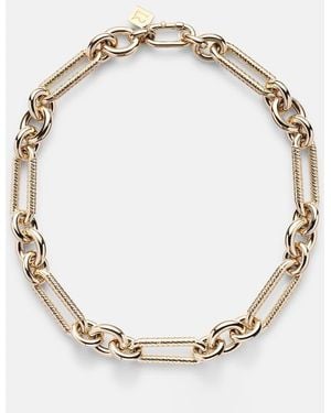 Lauren Rubinski Miuccia 14Kt Chain Necklace - Metallic