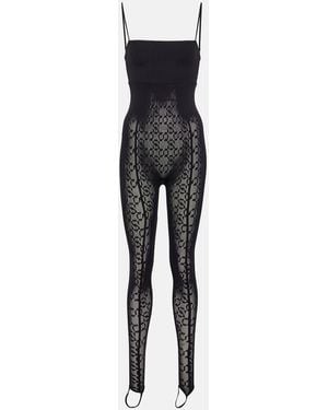 Wolford X Simkhai Intricate Pattern Jumpsuit - Black