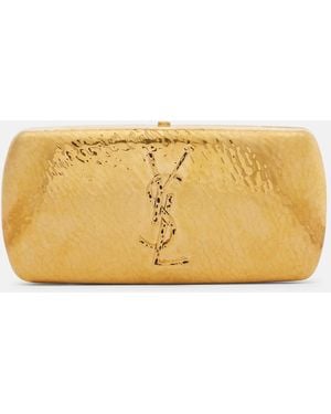 Saint Laurent Cassandre Clutch - Natural