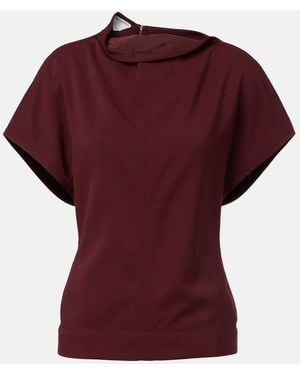 Bottega Veneta Draped Top - Red