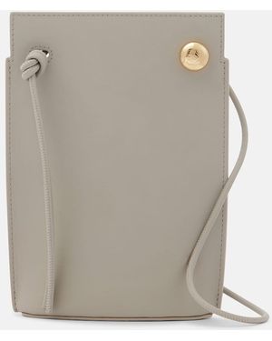 Loewe Pebble Dice Leather Iphone Case - Grey